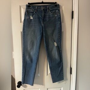 Classic Blue Distressed Women's Jeans